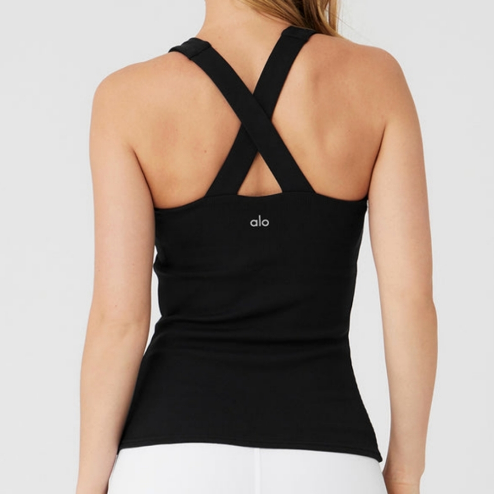 Alo Yoga Elevate Cris Cross Tank - Picture 1 of 6